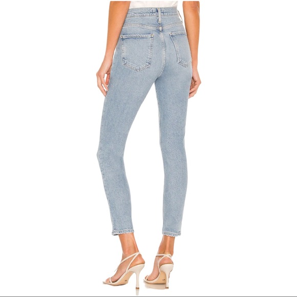 AGOLDE Nico High Rise Slim Fit Skinny Jeans in Cliffside (31) - Picture 4 of 15